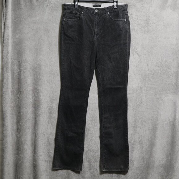 Monfrere Clint Jeans Mens 36 Black Aged Coated Steel Japanese Denim Straight USA - Picture 1 of 13